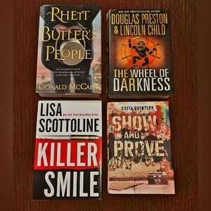 LOT OF 4 MYSTERY/LITERATURE/HISTORY BOOKS ~ RHETT BUTLER'S PEOPLE ~ KILLER SMILE